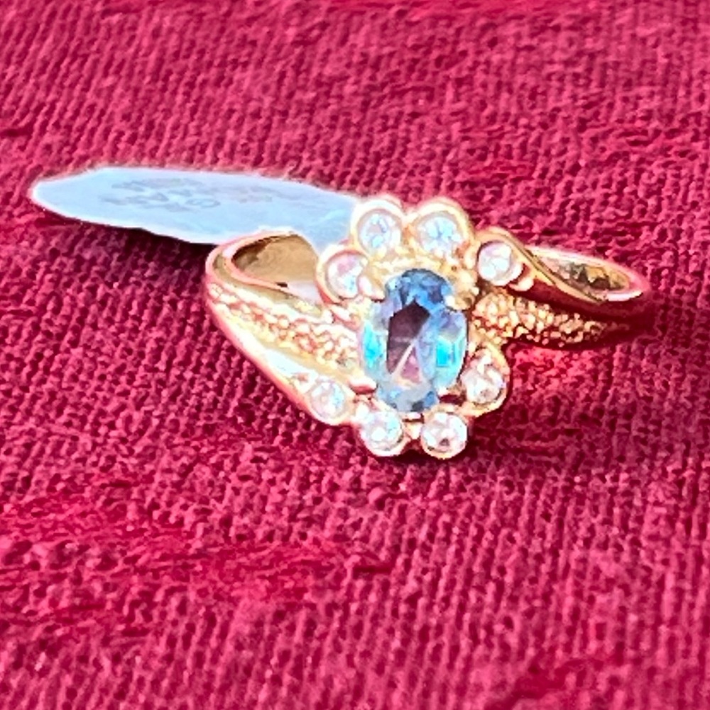 14k Gold Plated Costume Ring Size 6